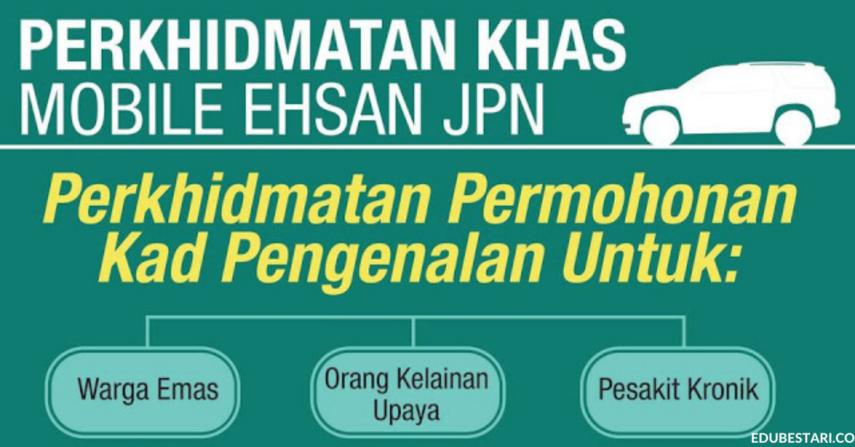 Mobile Ehsan JPN: Perkhidmatan Permohonan Kad Pengenalan Untuk Warga Emas, OKU & Pesakit Kronik