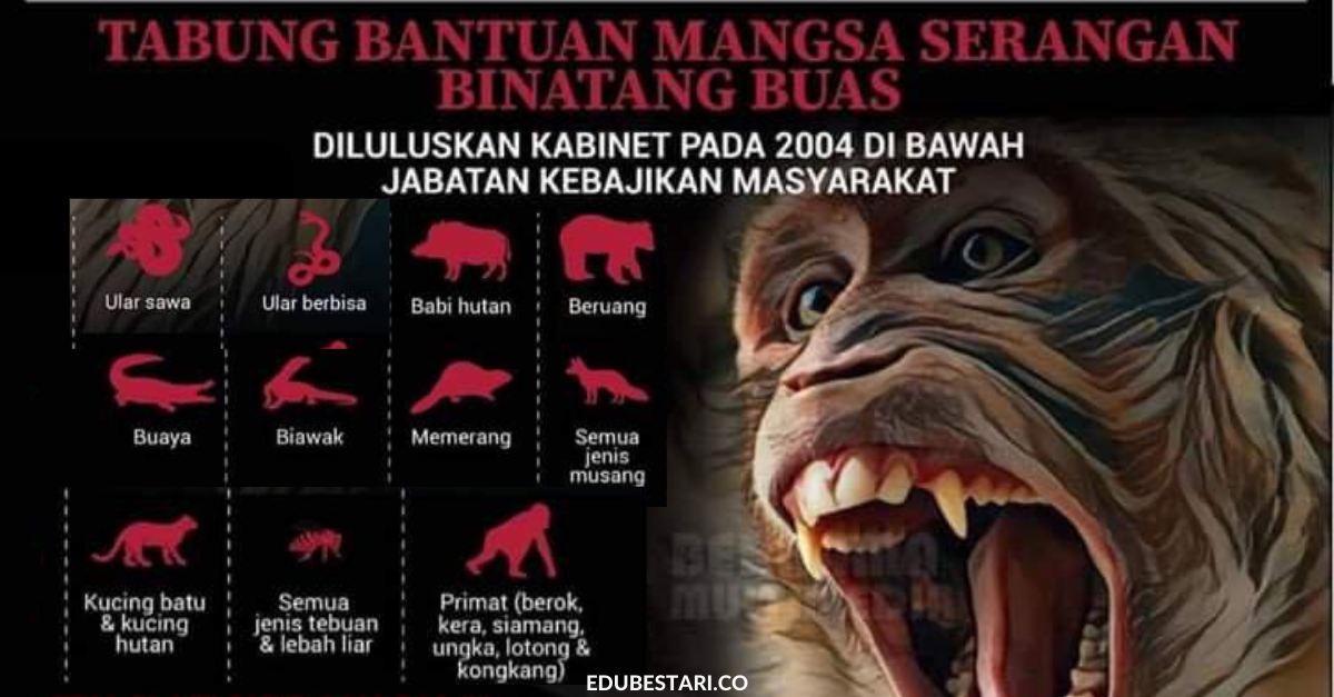 Mohon Bantuan JKM RM20,000 Jika Anda Mangsa Serangan Binatang Buas (Ular, Tebuan, Musang & Lain-Lain)