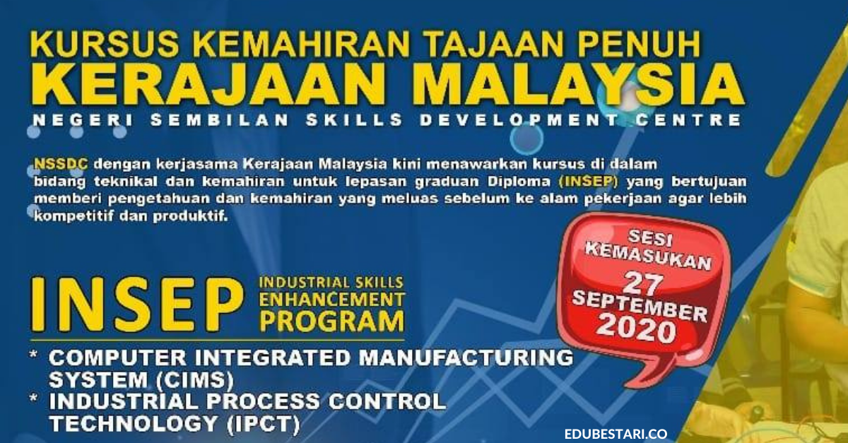 Pendaftaran Kursus Kemahiran Teknikal Percuma Tajaan Penuh Kerajaan Malaysia