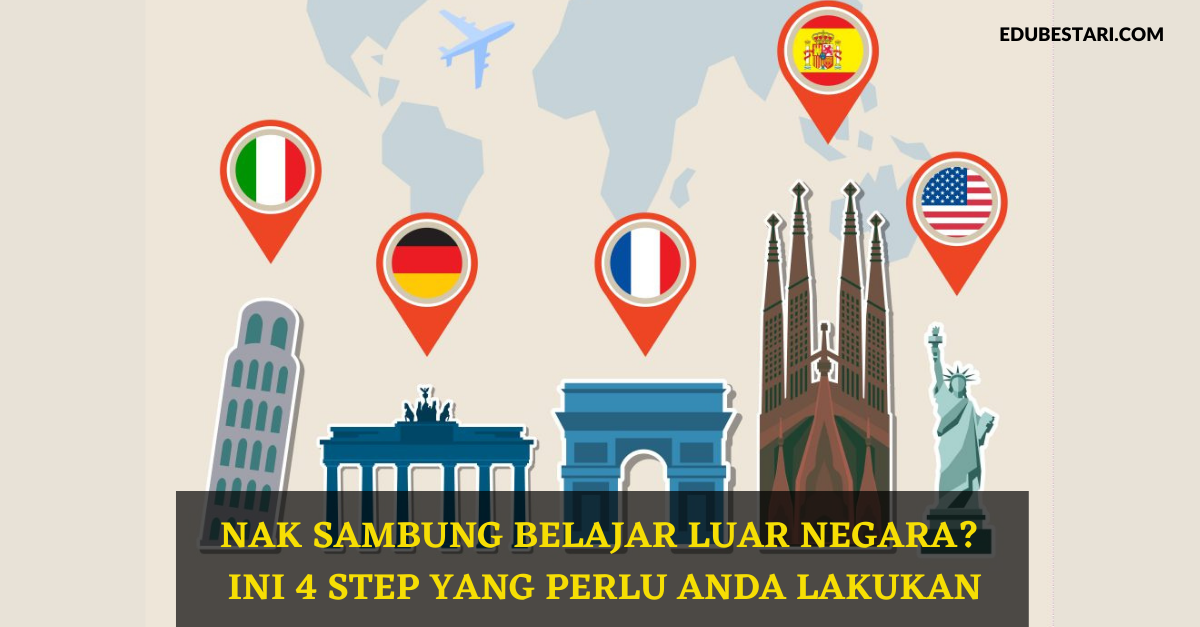 Nak Sambung Belajar Luar Negara? Ini 4 Step Yang Perlu Anda Lakukan