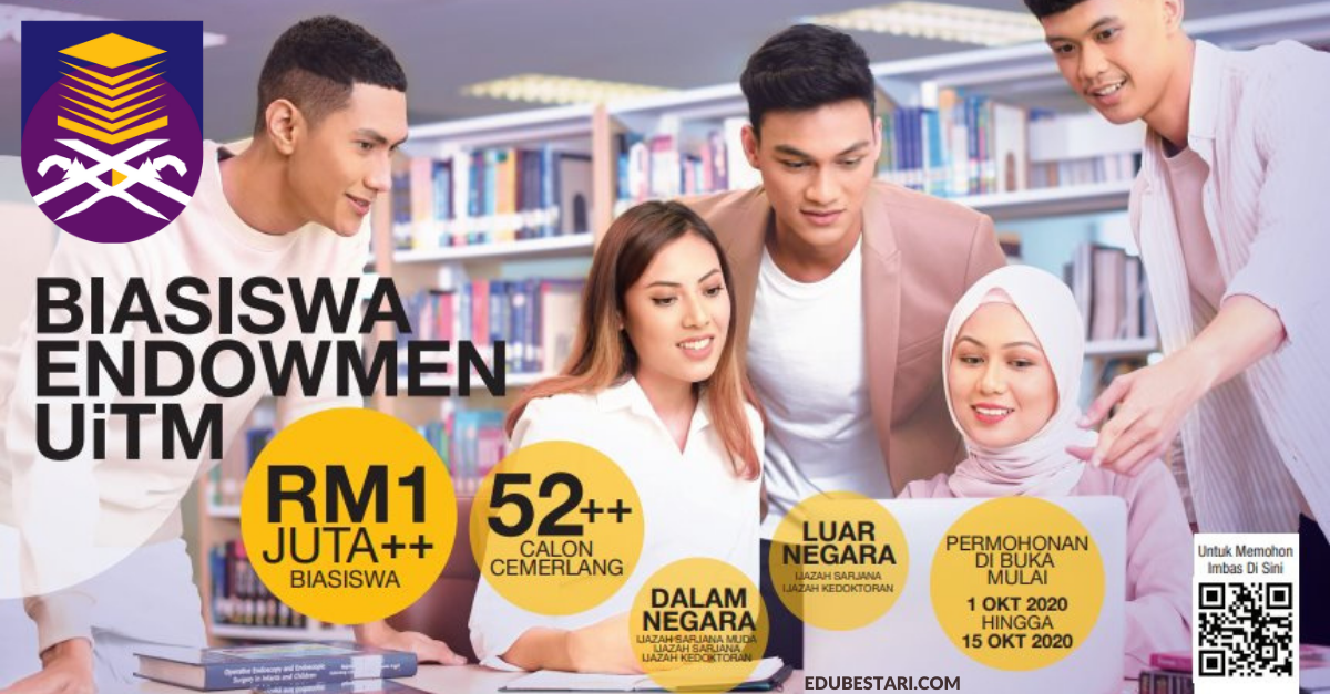 Permohonan Biasiswa Endowment UiTM Sehingga RM3,500 Sebulan Kini Dibuka