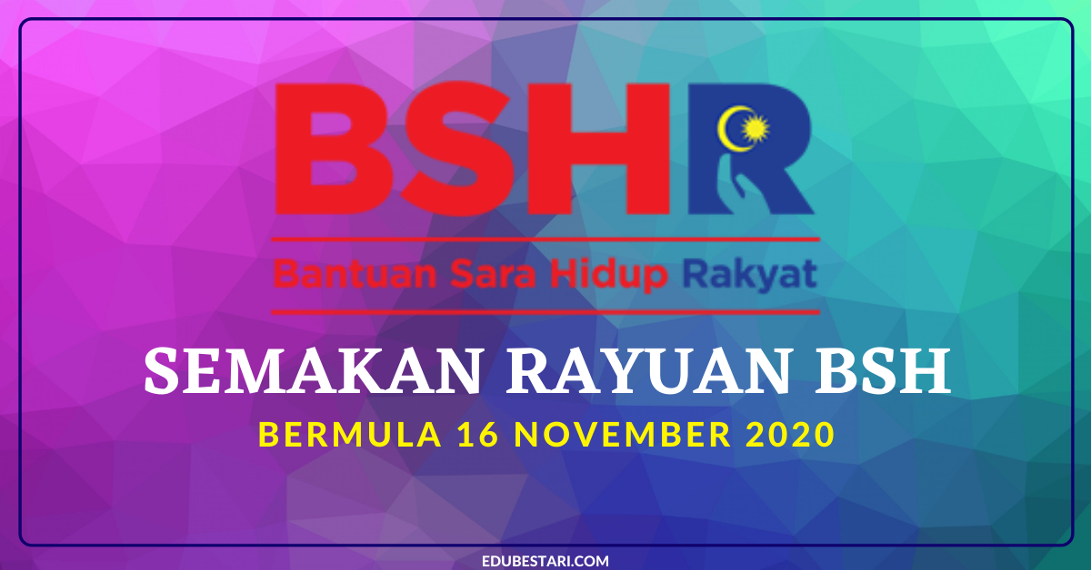 Semak Status Rayuan BSH 2020 Mulai 16 November Secara Online