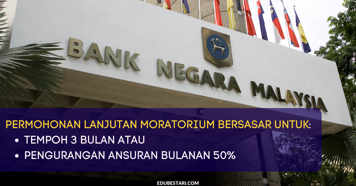 Permohonan Lanjutan Moratorium Bersasar Untuk Tempoh 3 Bulan Atau Pengurangan Ansuran Bulanan 50%