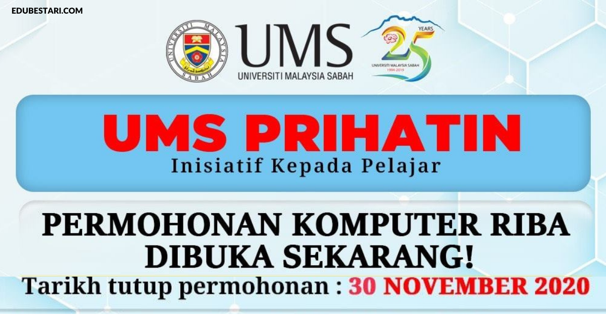 Permohonan Laptop Pelajar Percuma Di Buka (UMS Prihatin)