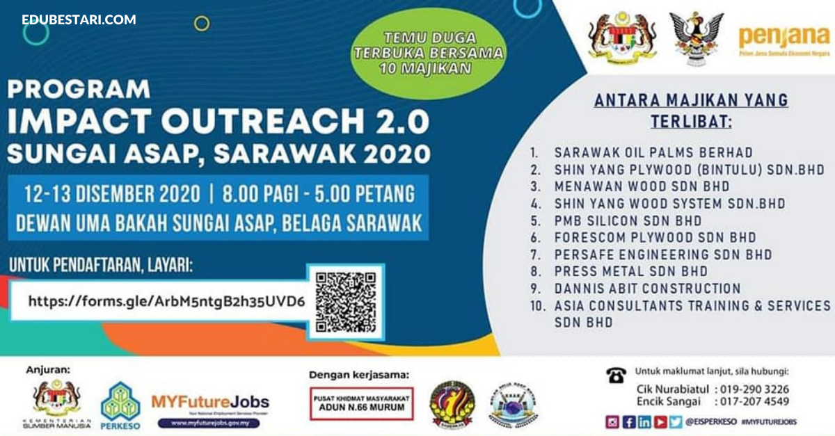 Impact Outreach PERKESO 2.0: Sertai Temuduga Terbuka Sarawak. Pelbagai Jawatan Ditawarkan