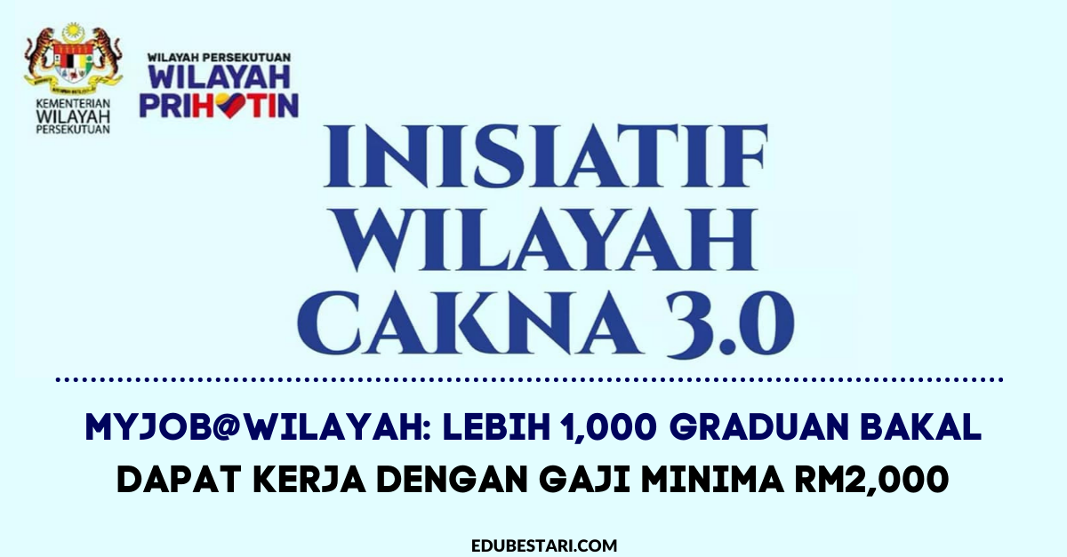 MyJob@Wilayah: Lebih 1,000 Graduan Bakal Dapat Kerja Dengan Gaji Minima RM2,000