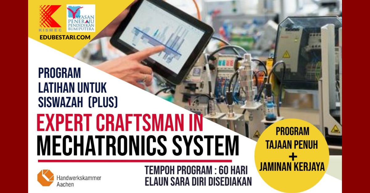 Program Latihan Siswazah (Sistem Mekatronik) Percuma. Jaminan Kerjaya & Elaun Bulanan Diberi