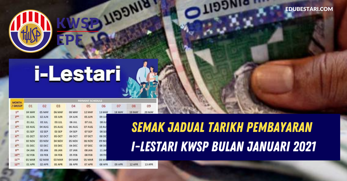Semak Jadual Tarikh Pembayaran i-Lestari KWSP Bulan Januari 2021