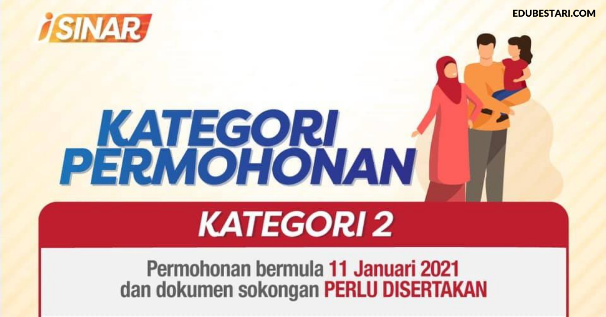 Cara Mohon i-Sinar Kategori 2 Dengan Dokumen Sokongan Bagi Yang Tidak Layak Kategori 1