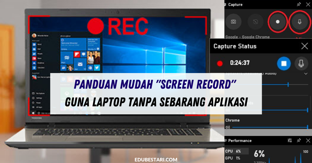 Panduan Mudah “Screen Record” Guna Laptop Tanpa Sebarang Aplikasi