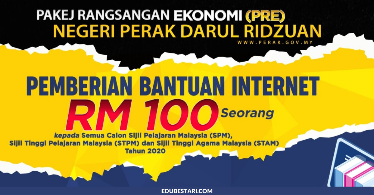Permohonan Bantuan Internet RM100 Setiap Orang Buat Pelajar Sekolah