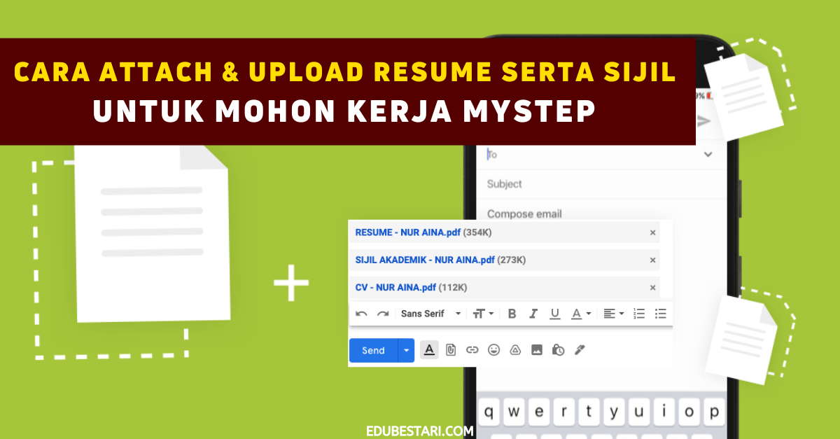 Cara Attach & Upload Resume Serta Sijil Untuk Mohon Kerja MySTEP