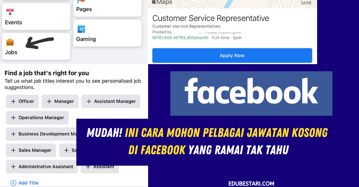 Mudah! Ini Cara Mohon Pelbagai Jawatan Kosong Di Facebook Yang Ramai Tak Tahu
