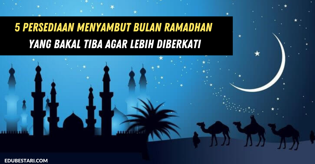 Setiap kali Ramadhan akan tiba, semua umat Islam pasti tidak sabar untuk menyambutnya kerana pada bulan inilah peluang kita membuat sebanyak amalan yang boleh. Bulan Ramadhan ini merupakan bulan yang paling banyak amal timbangnya kerana merupakan bulan penuh keberkatan dan paling mulia disisi Allah SWT. Ramai yang terpusu-pusu ingin melakukan amal pada bulan mulia ini. Sebagai persediaan menjalani bulan penuh barakah ini, ini adalah perkongsian mengenai 5 amalan mudah yang boleh kita lakukan untuk menghadapi bulan Ramadhan agar Ramadhan anda lebih diberkati. 5 PERSEDIAAN MENGHADAPI BULAN PUASA 1 Perbanyakan Doa & Taubat Kita semua tahu betapa berkatnya apabila berdoa pada bulan yang mulia ini tambahan pada waktu selepas sahur dan sebelum berbuka. Berdoalah sentiasa agar kita dipanjangkan umur untuk dipertemukan dengan bulan Ramadhan dan dikurniakan kesihatan yang baik untuk menjalani ibadah puasa dengan sempurna. Perbanyak taubat, jauhi maksiat dan senantiasa berdoa agar dosa-doa kita diampunkan dan dapat menjalani ibadah puasa dengan hati yang bersih. Antara doa yang boleh diamalkan ialah: “Allahumma bariklana fii rajab wa sya’ban wa balighna Ramadhan” “Ya Allah, berkahilah kami pada bulan Rajab, Sya’ban dan sampaikanlah kami ke bulan Ramadhan” (HR. Ahmad dan Thabrani). 2 Persiapan Fizikal & Mental Ibaratnya ingin menyambut tetamu yang sangat istimewa, seisi rumah haruslah dalam keadaan yang juga istimewa. Minta seluruh ahli keluarga untuk menjaga kesehatan mereka, salah satunya dengan memperbanyakkan pemakanan sehat dan bergizi. Latih diri dan keluarga untuk berpuasa dengan berpuasa sunnah. Tingkatkan jadwal tadarrus Al-Qur’an dan biasakan anak bangun lebih awal (sejam atau setengah jam sebelum subuh) dengan mengajaknya solat bersama. 3 Persiapan Harta Mulailah dari sekarang menghitung zakat mal keluarga kita dan seboleh mungkin membayarnya pada awal Ramadhan. Jangan tunggu sehingga penghujung Ramadhan. Jika ada rencana mengadakan buka puasa bersama dengan mengundang jiran dan rakan-rakan, mulailah persiapkan agenda dan bajet untuk ini. Ajar anak-anak untuk mulai menabung dari sekarang untuk rencana bersedekah pada bulan Ramadhan nanti. 4 Eratkan Hubungan Silaturahim Ini merupakan masa yang sesuai untuk memperkukuhkan hubungan silatulrahim dan bermaaf-maafan dengan kedua ibu bapa, suami/isteri, adik-beradik, sahabat handai dan mereka yang dimusuhi. 5 Tingkatkan Ilmu Agama Dalami ilmu agama terutamanya yang berkenaan dengan puasa contohnya hukum-hakam dan fadhilatnya. Jika ada kemusyikilan, jangan malu atau segan untuk merujuk kepada mereka yang lebih arif contohnya Ustaz. Insya-Allah dengan persediaan yang kita amalkan akan lebih diberkati puasa kita. Gunakan masa semasa PKP ini sepanjang bulan Ramadhan untuk mengejar amalan. Sabda Rasulullah s.a.w: “Barangsiapa yang berpuasa Ramadhan dalam keadaan penuh keimanan dan “ihtisab” , maka akan diampunkan baginya dosanya yang terdahulu, dan barangsiapa menghidupkan malam al Qadr (Lailatul Qadar) dalam keadaan penuh keimanan dan “ihtisab” , maka akan diampunkan baginya dosanya yang terdahulu.” (Abu Dawud: 1372) Sabda Rasulullah s.a.w: “Barangsiapa berpuasa Ramadhan karena iman dan mengharapkan pahala, diampuni dosanya yang telah lalu.” (Hadits Riwayat Bukhari dan Muslim). Semoga perkongsian ini bermanfaat untuk anda menyiapkan diri menghadapi bulan Ramadhan. Semoga kita semua dikurniakan ganjaran yan besar di dalam bulan Ramadhan nanti. Sumber