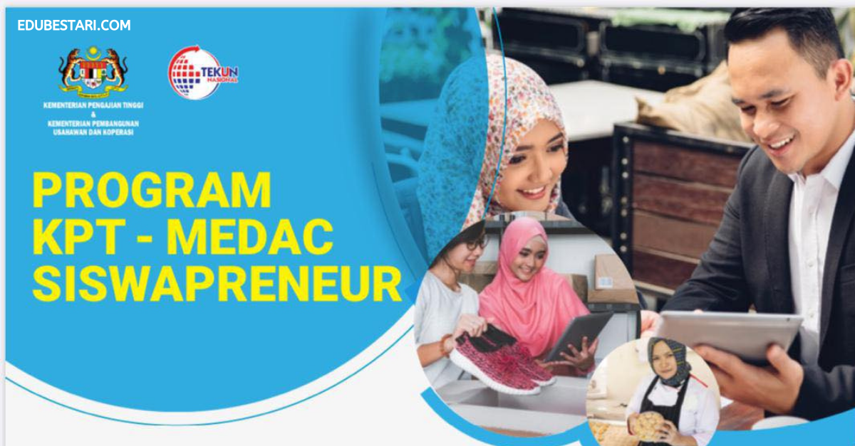 KPT-MEDAC Siswapreneur: Mohon Pembiayaan Sehingga RM5,000 Untuk Usahawan Pelajar IPT
