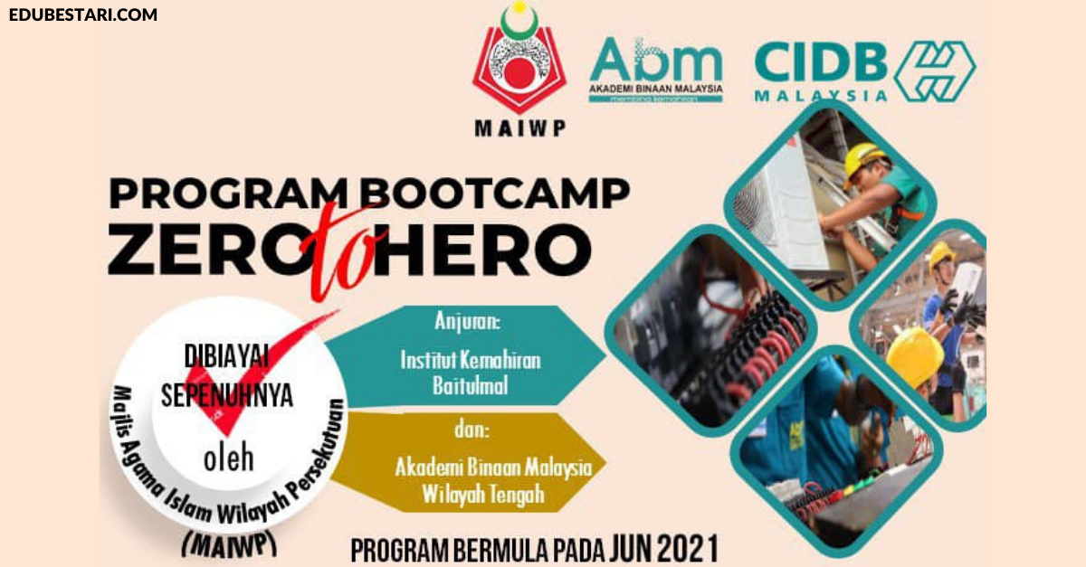 Daftar Program Bootcamp Zero To Hero Tajaan MAIWP. Elaun & Peluang Kerja Disediakan