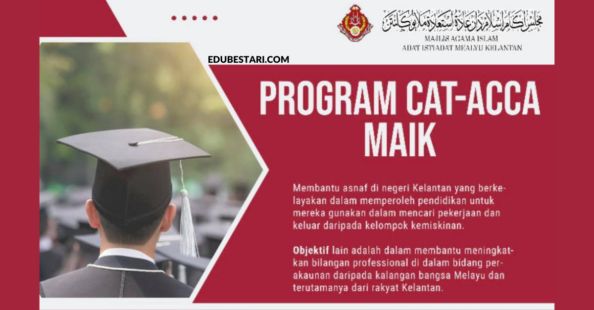 Tawaran Program CAT-ACCA Tajaan MAIK Terbuka Buat Lepasan SPM