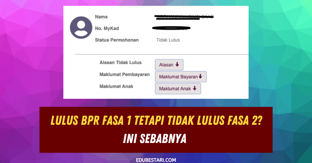Lulus BPR Fasa 1 Tetapi Tidak Lulus Fasa 2? Ini Sebabnya 