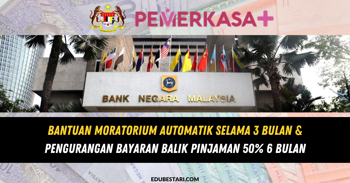 Bantuan Moratorium Automatik Selama 3 Bulan & Pengurangan Bayaran Balik Pinjaman 50% 6 Bulan