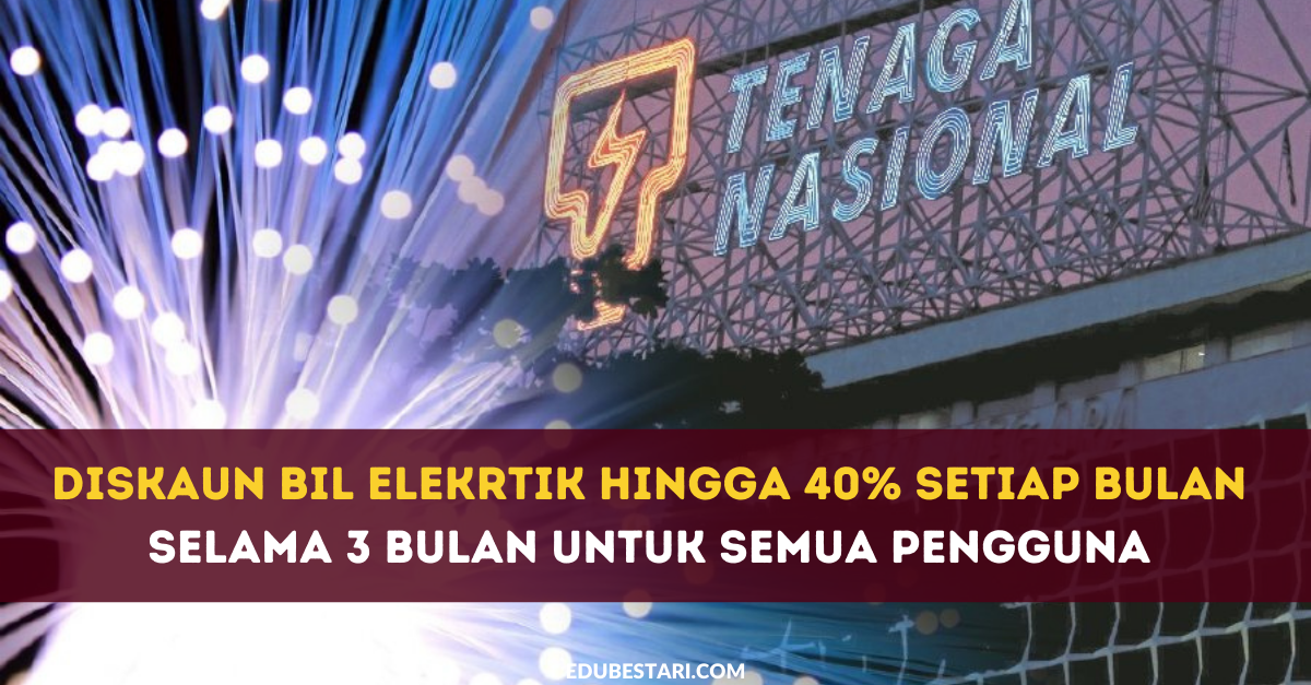 Diskaun Bil Elekrtik Hingga 40% Setiap Bulan Selama 3 Bulan Untuk Semua Pengguna 