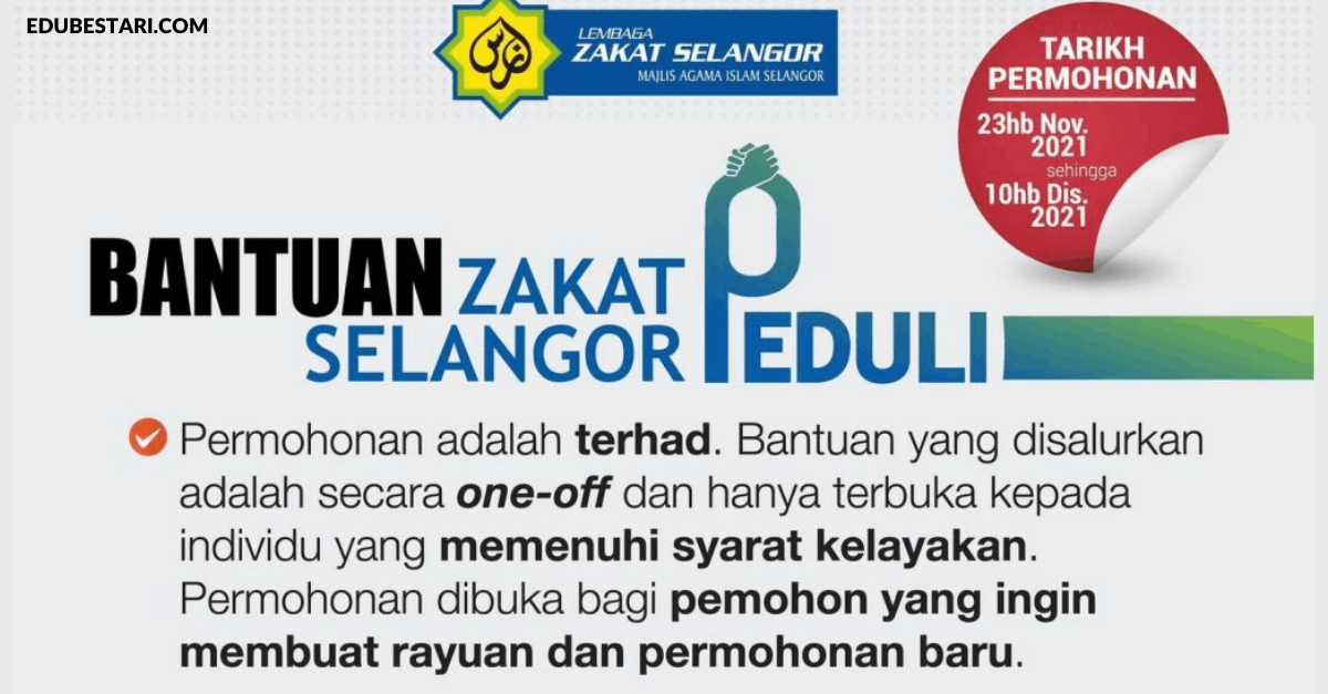 Cara Mohon Bantuan Zakat Selangor Peduli RM500 Secara One-off Buat Golongan B40