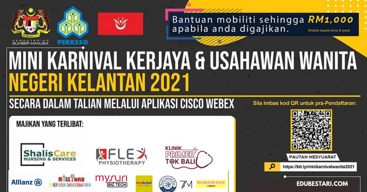 1,500++ Jawatan Kosong Ditawarkan Di Program Mini Karnival Kerjaya & Usahawan Wanita Kelantan