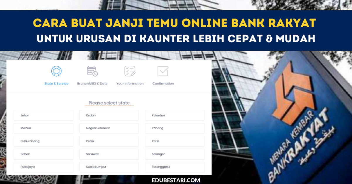 Cara Buat Janji Temu Online Bank Rakyat Untuk Urusan Di Kaunter Lebih Cepat & Mudah
