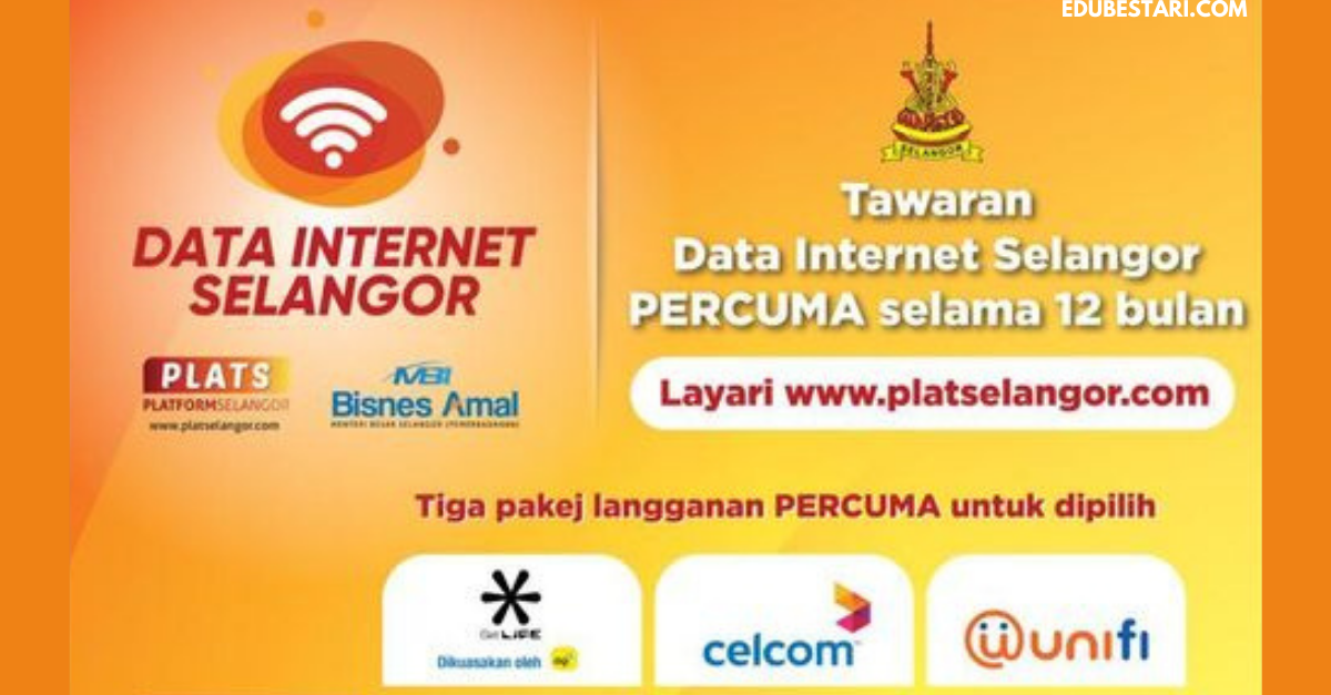 Mohon Data Internet Selangor Percuma Selama 12 Bulan Terbuka Buat Semua Golongan