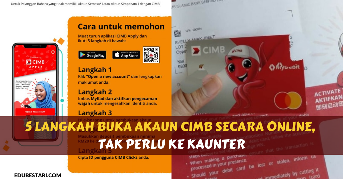 5 Langkah Buka Akaun CIMB Secara Online, Tak Perlu Ke Kaunter