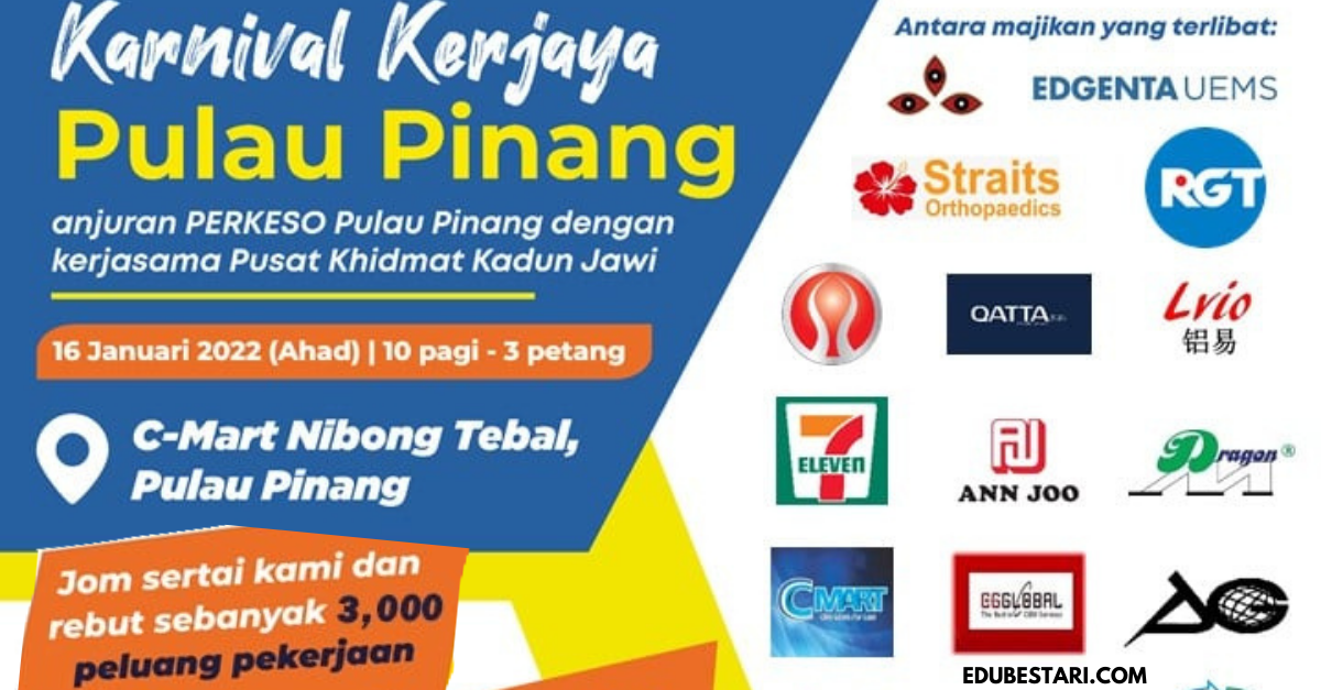 Daftar Temuduga Terbuka Anjuran PERKESO Pulau Pinang, 3,000 Jawatan Kosong Ditawarkan