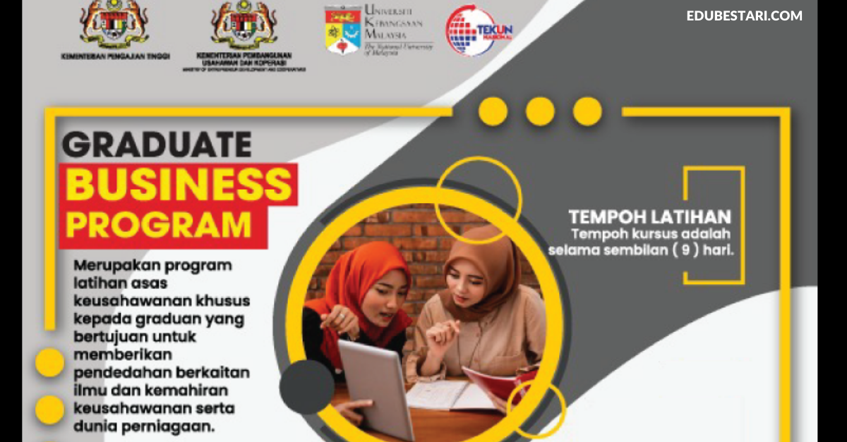 Graduate Business Program: Daftar Program Keusahawanan & Terima Pembiayaan TEKUN RM50,000