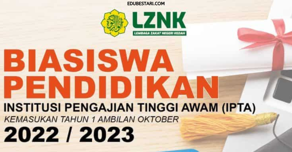 Permohonan Biasiswa Pendidikan Tajaan Lembaga Zakat Kedah Untuk Kemasukan Ke IPTA