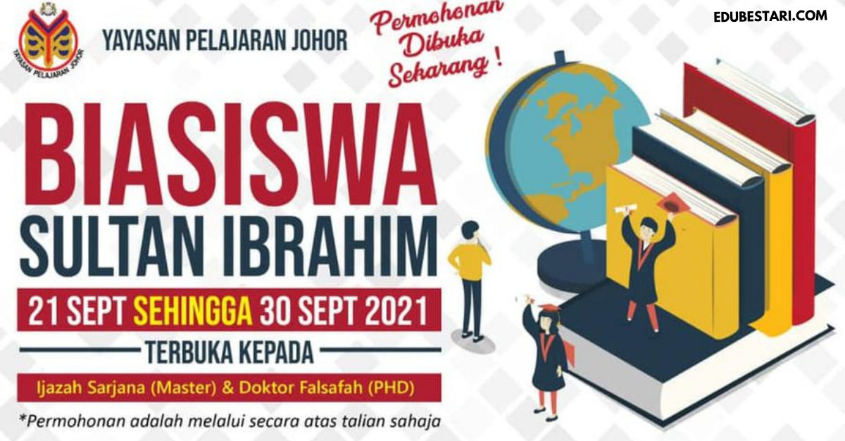 Permohonan Biasiswa Sultan Ibrahim Dibuka Untuk Pengajian Master & PhD 