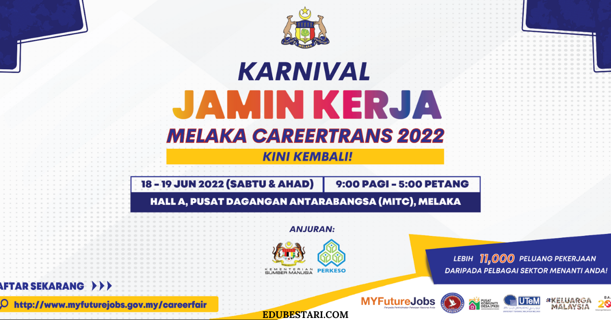 Daftar Karnival Jamin Kerja Melaka Careertrans. Lebih 11,000 Jawatan Ditawarkan