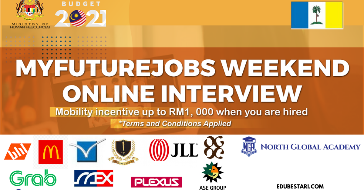 Daftar Temuduga Online MyFutureJobs Pulau Pinang & Terima RM1,000 Jika Digajikan