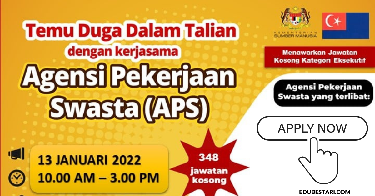 Lebih 300 Peluang Kerja Di Temuduga Online Dengan Agensi Pekerjaan Swasta. Daftar Sekarang