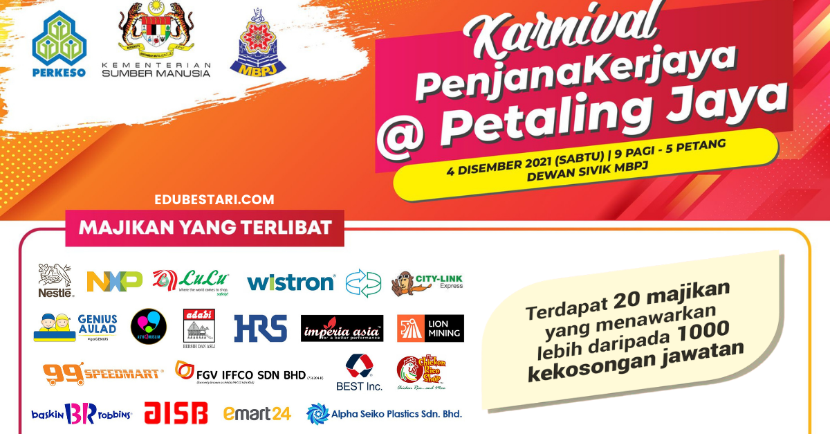 Karnival Kerjaya@Petaling Jaya: Lebih 1,000 Jawatan Kosong Di Temuduga Terbuka MBPJ