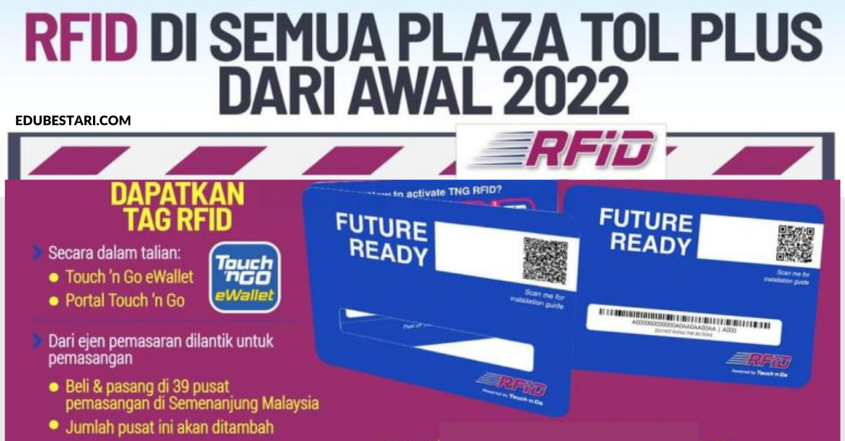 Cara Mudah Aktifkan RFID & Pasang RFID Tag Pada Kenderaan