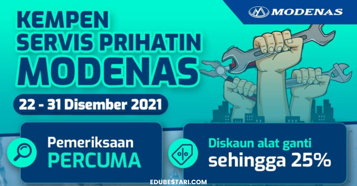 Kempen Servis Prihatin MODENAS: Tawaran Diskaun, Pemeriksaan, Cuci & Upah Kerja Percuma Buat Mangsa Banjir