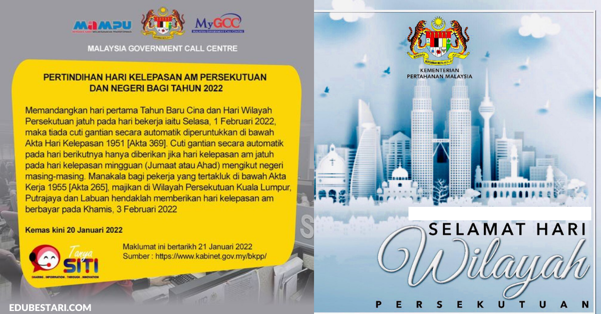 Cuti Hari Wilayah Bertindih Dengan Tahun Baru Cina, Ada Cuti Ganti Ke? Baca Penjelasan Ini