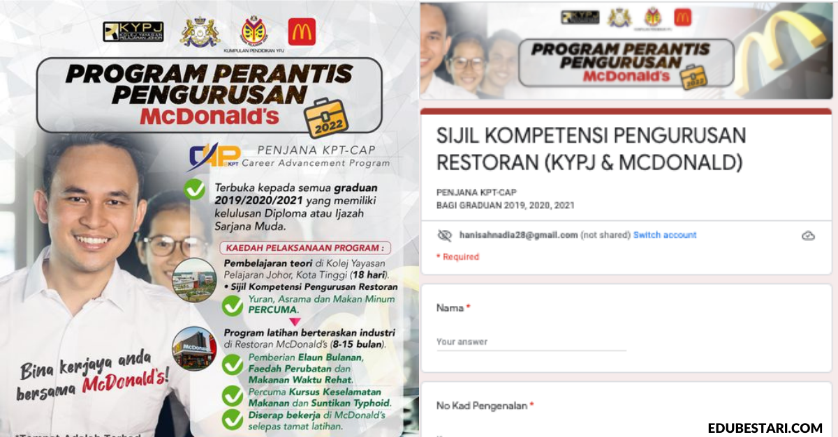 Management Apprentice: Tawaran Program Perantis Pengurusan McDonald’s Buat Graduan Semua Bidang