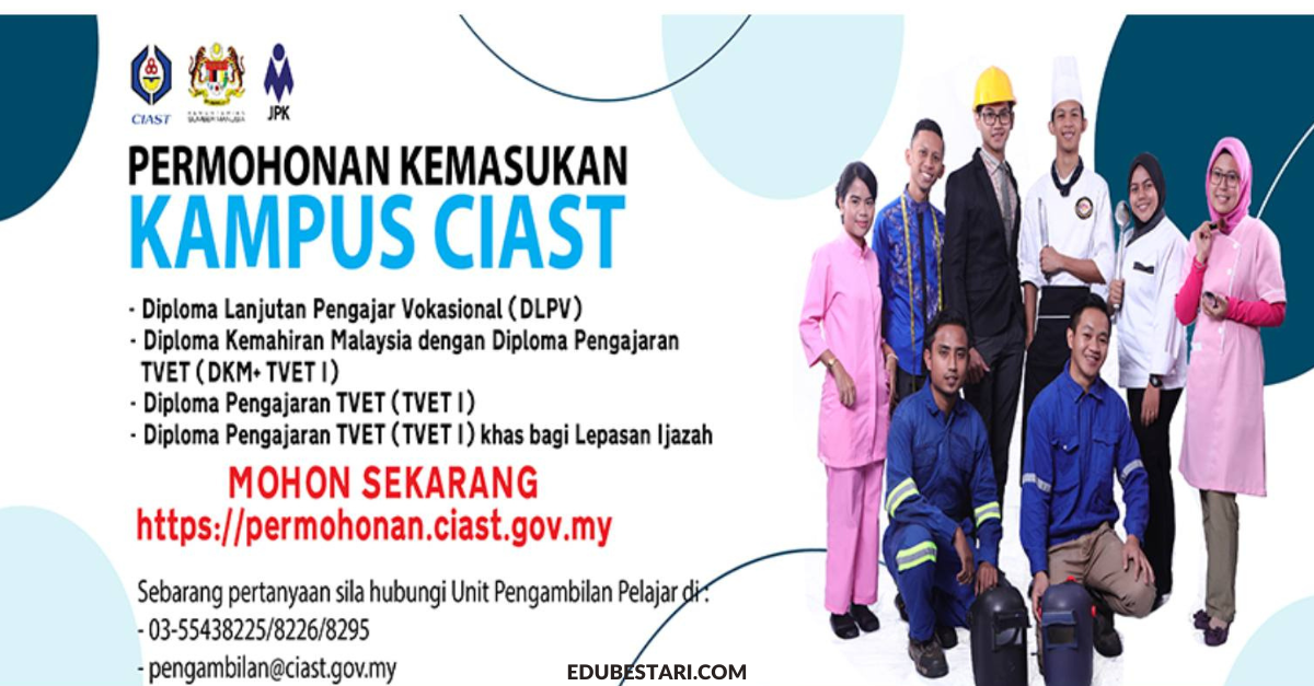 Pengambilan Pelajar Program Latihan Pengajar Kebangsaan (NITP) CIAST Ambilan 1/2023 Dibuka