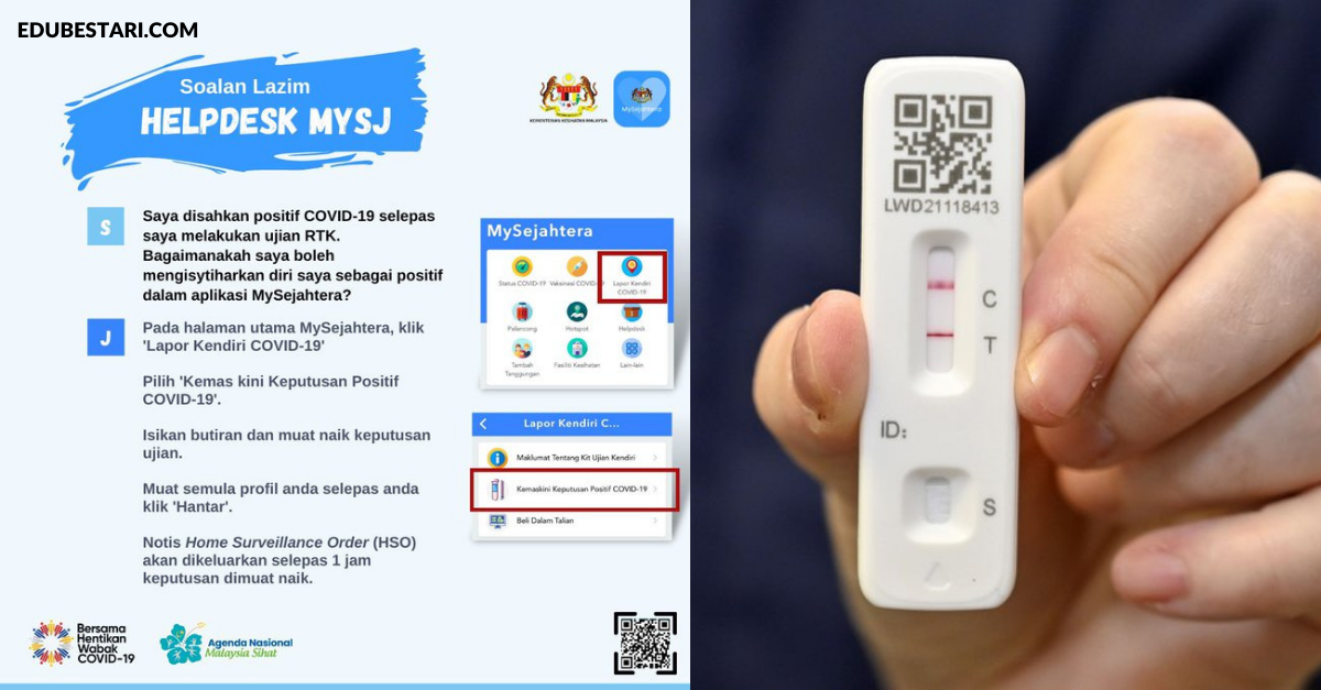 Cara Kemaskini MySejahtera Jika Positif Covid-19 / Kontak Rapat. Dah Tak Perlu Ke Hospital 