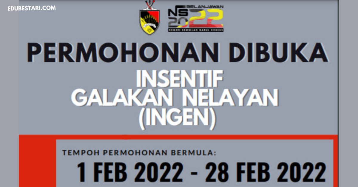 Permohonan Insentif Galakan Nelayan (INGEN) Sehingga RM15,000 Kini Dibuka