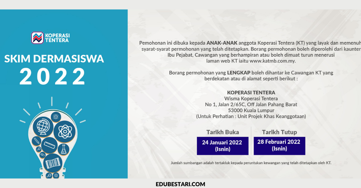 Permohonan Skim Dermasiswa Koperasi Tentera (DERMS) Buat Anak-Anak Sekolah Menengah
