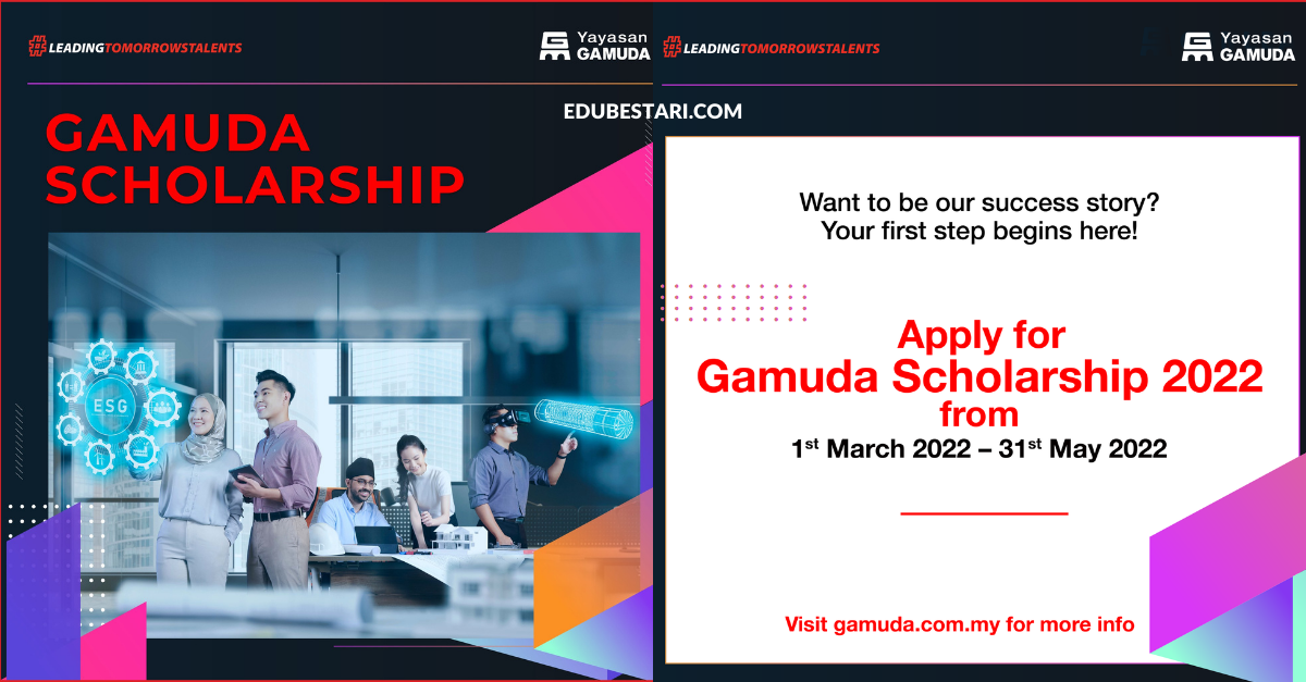 Permohonan Biasiswa Gamuda Untuk Pengajian Ijazah Sarjana Muda Dibuka