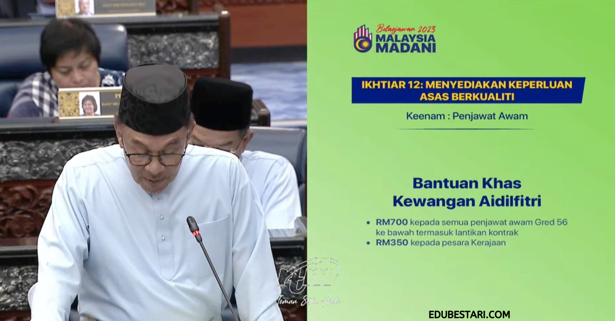 Bantuan Khas Kewangan Aidilfitri Tahun 2023 Buat Penjawat Awam & Pesara Kerajaan