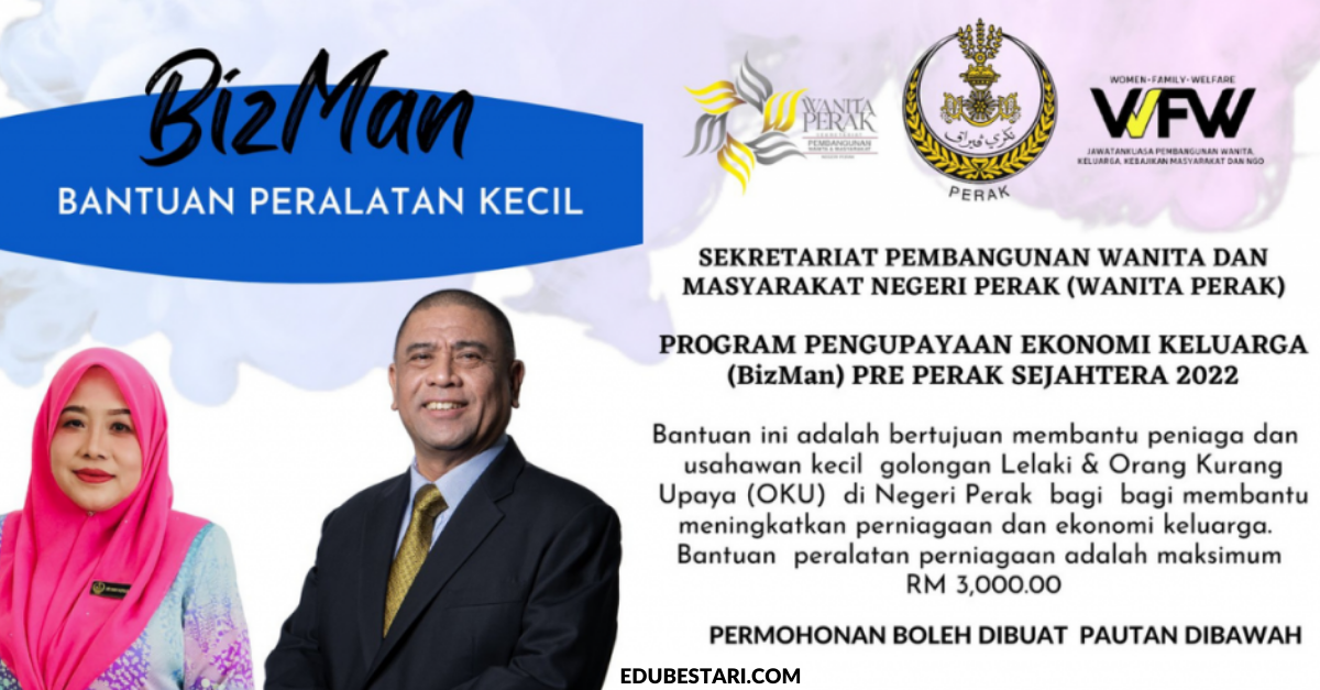 BizMan: Cara Mohon Bantuan Peralatan Kecil Sehingga RM3,000 Buat Usahawan Lelaki & OKU