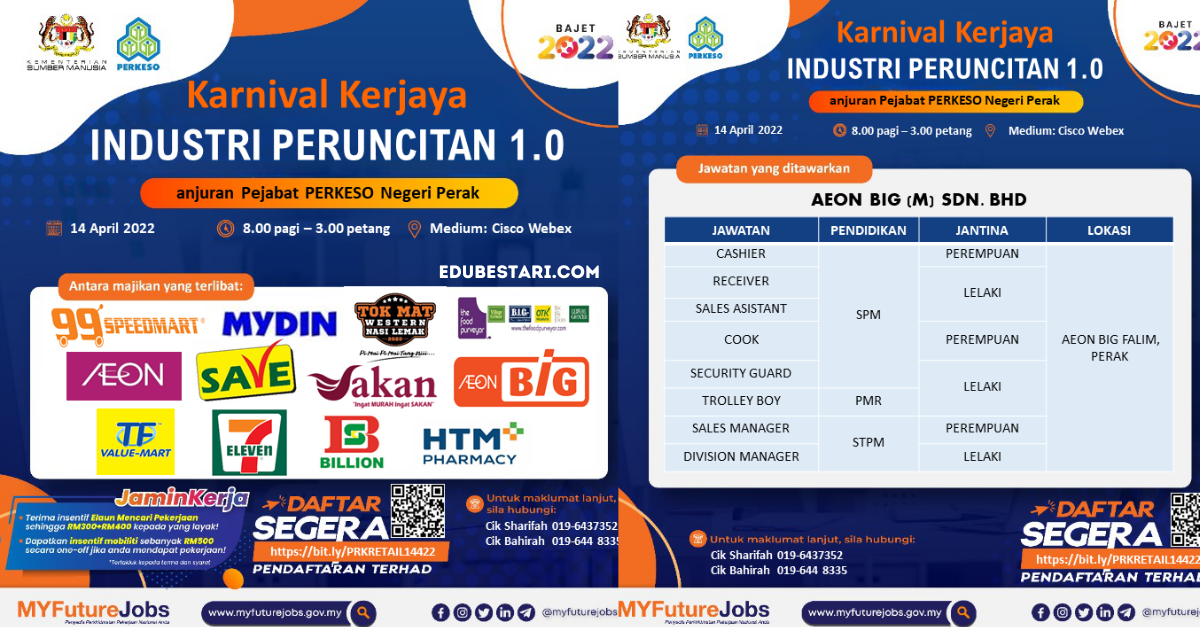 Daftar Temuduga Online Industri Peruncitan, Terima Elaun Mencari Kerja RM700