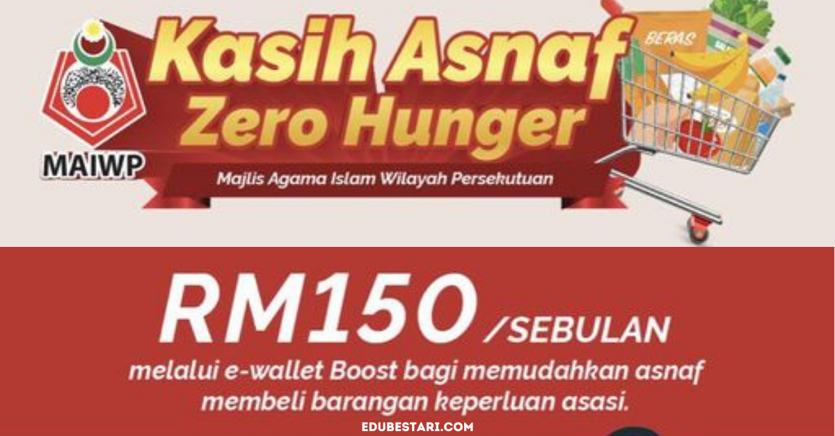 Kasih Asnaf Zero Hunger: Cara Tebus Bantuan eWallet RM150/ Sebulan